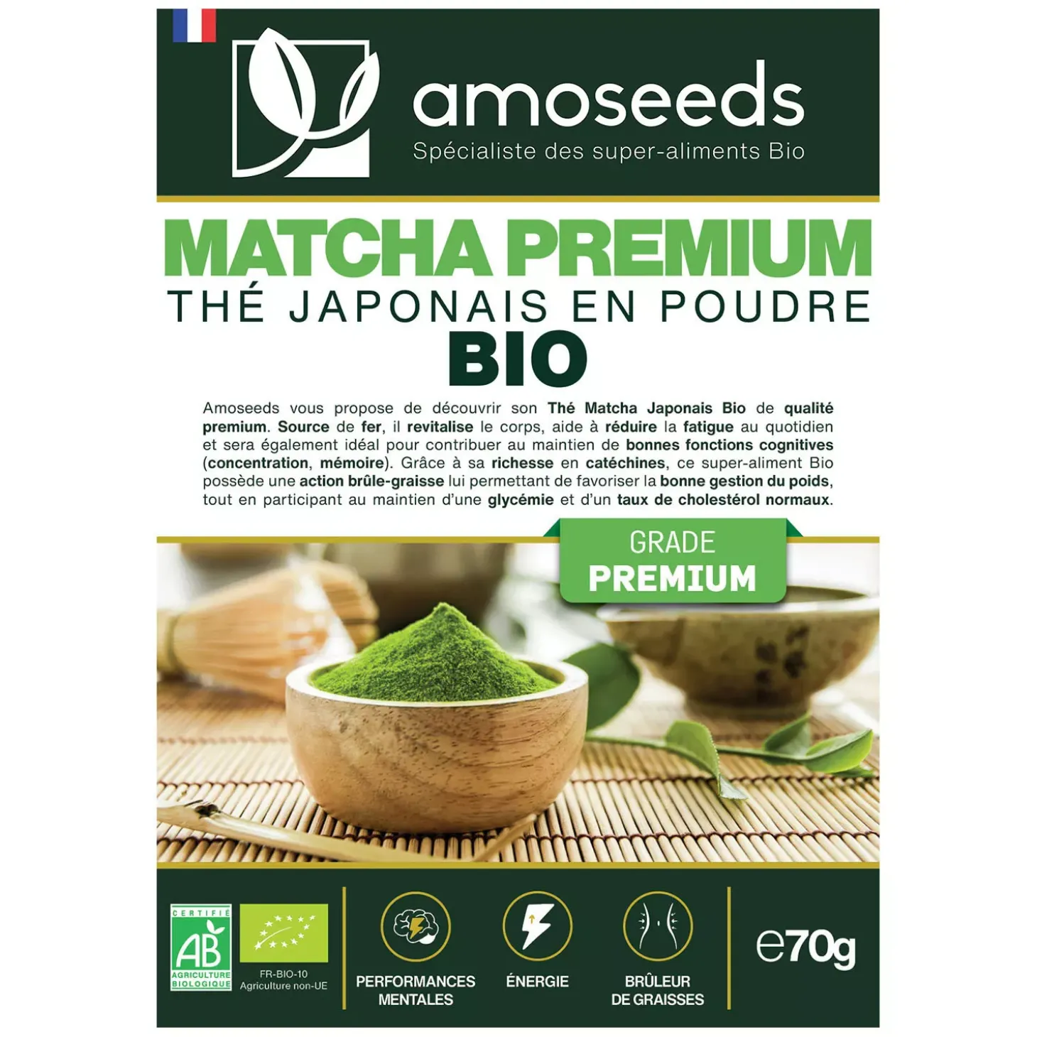 Thé Matcha Japonais bio