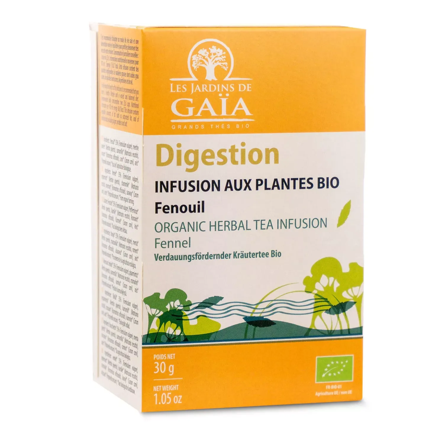 Tisane bio Fenouil, Menthe Poivrée & Camomille