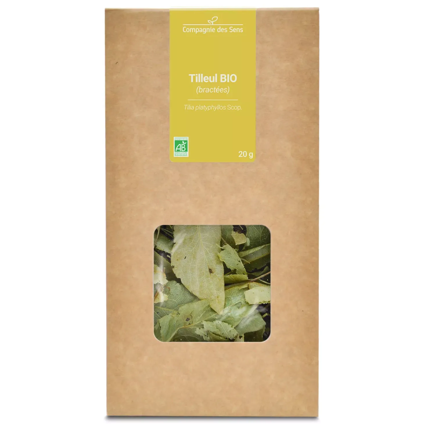 Tisane de Bractées de Tilleul bio (Tilia Platyphyllos) – Feuilles entières en vrac pour infusion