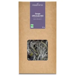 Tisane de Sauge Officinale bio (Salvia Officinalis) – Feuilles entières en vrac pour infusion