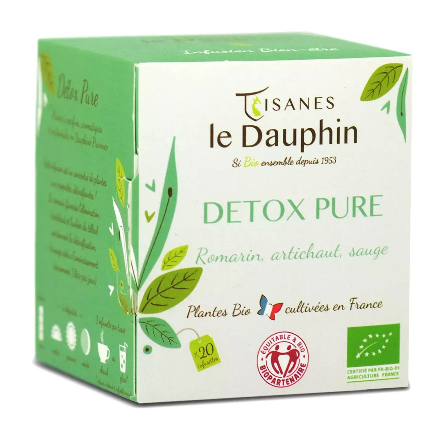 Tisane Détox Pure bio en sachets