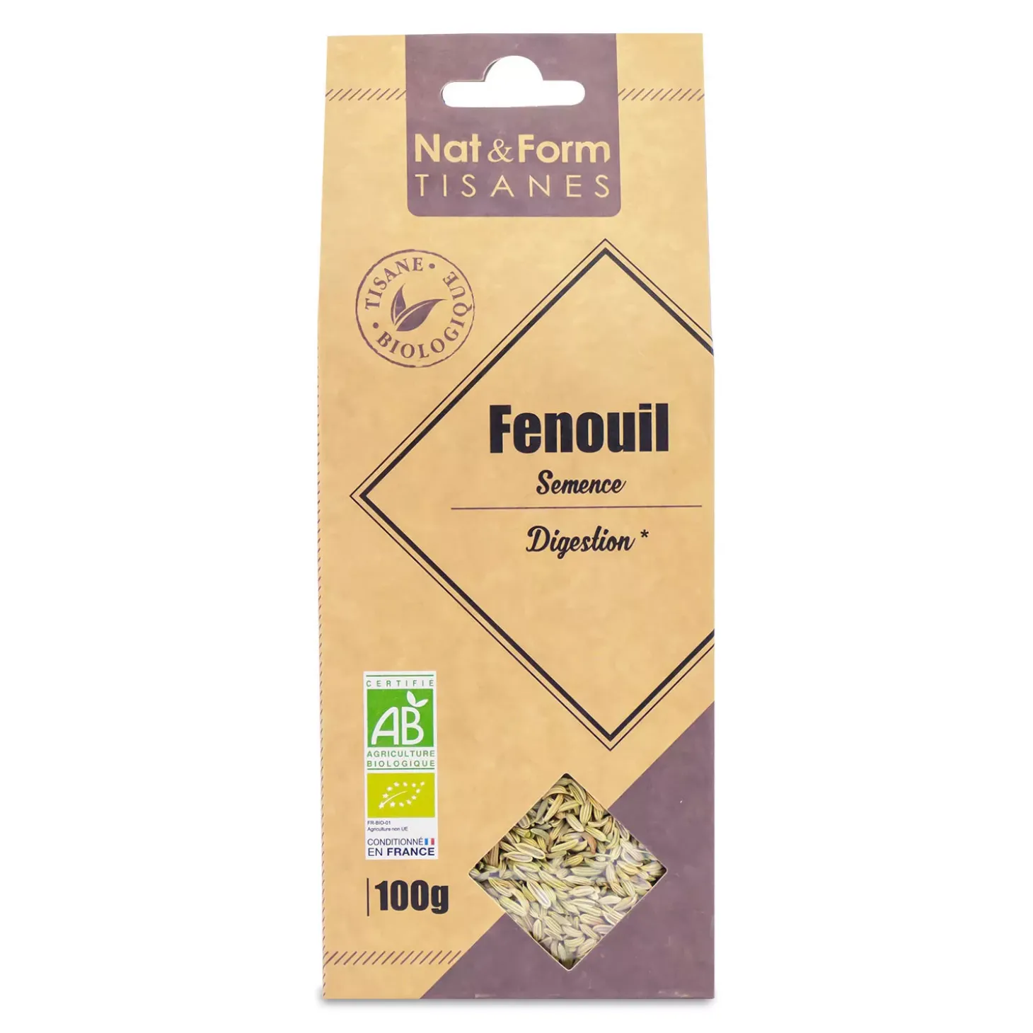 Tisane Fenouil Semence Bio