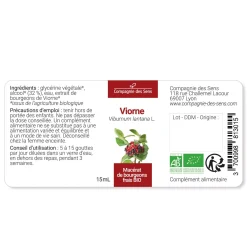 Viorne bio (Viburnum Lantana) – Macérat concentré de bourgeons frais