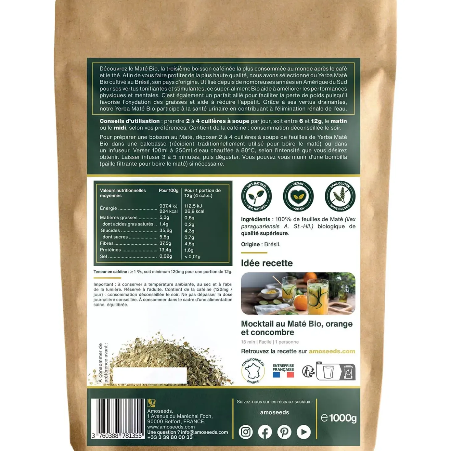 Yerba Maté bio en vrac